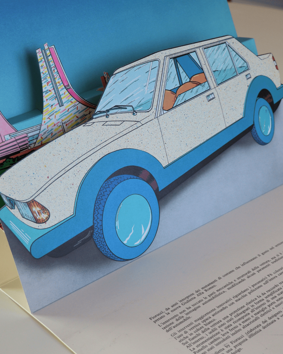 Foto 1.10: un primo piano della plancia della Giulietta del museo F.lli Cozzi realizzato dal lunotto posteriore. 
